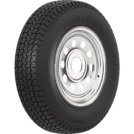 Loadstar Tires Loadstar Bias Tire and Wheel (Rim) Assembly ST225/75D-15 6 Hole D Ply 3S885